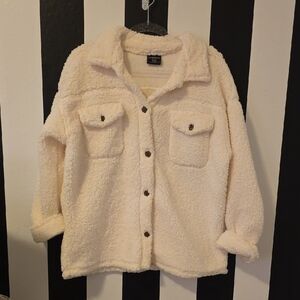 Women's Cream Teddy Jacket
